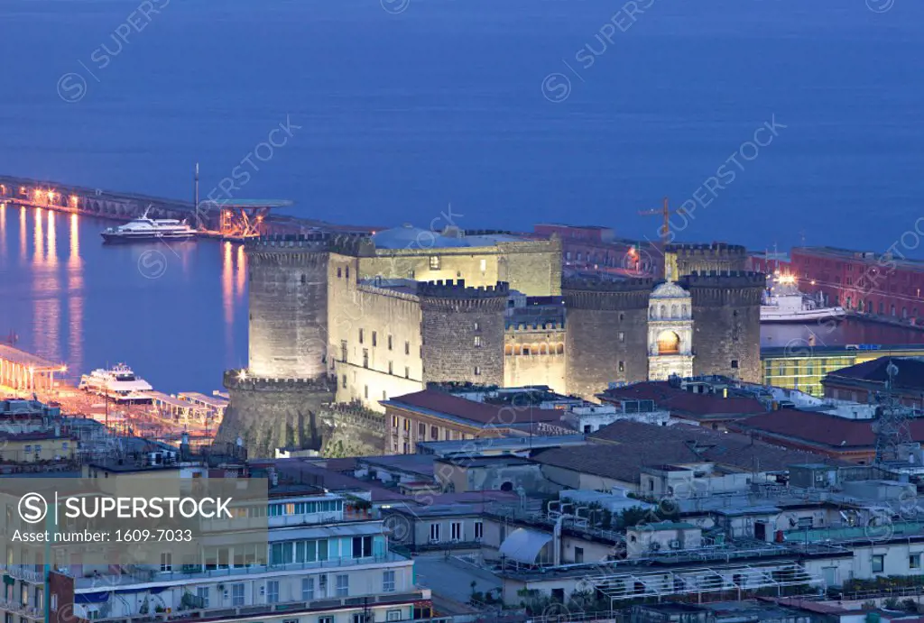 Port & Castel Nuovo, Naples, Campania, Italy