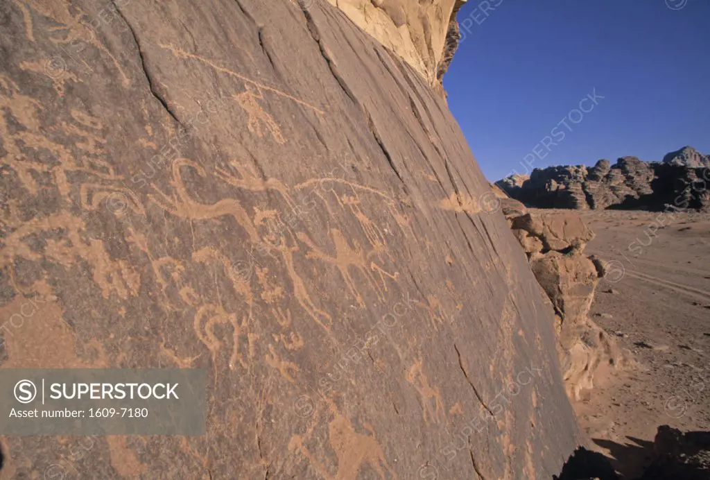 Thamudic inscriptions, Wadi Rum, Jordan