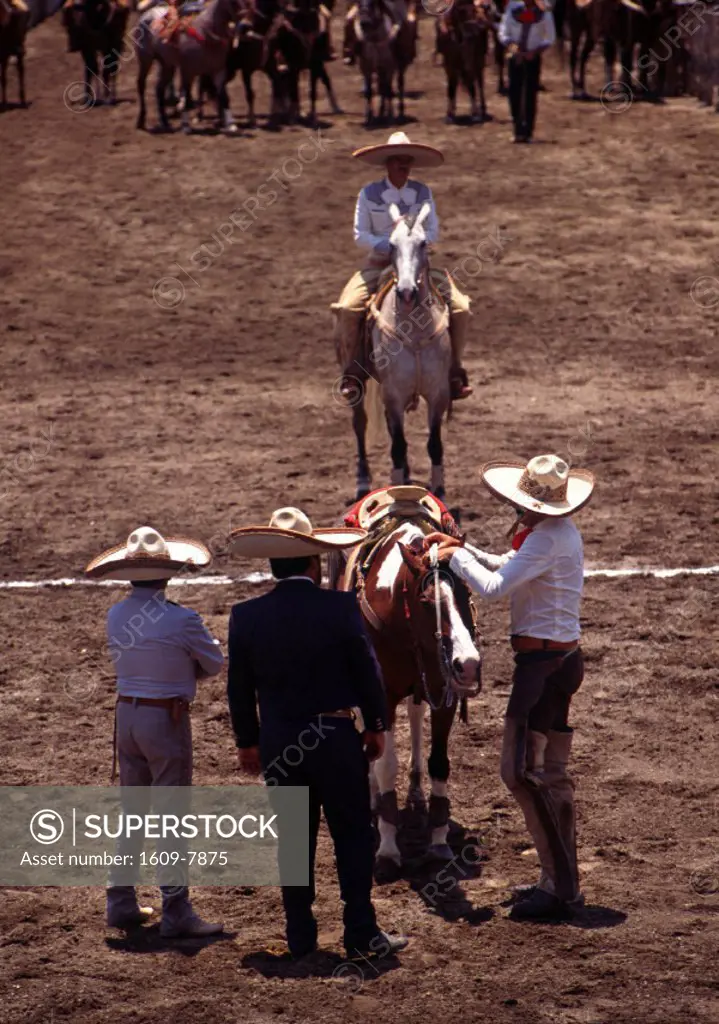 Cowboys, Mexican rodeo, Hidalgo, Mexico