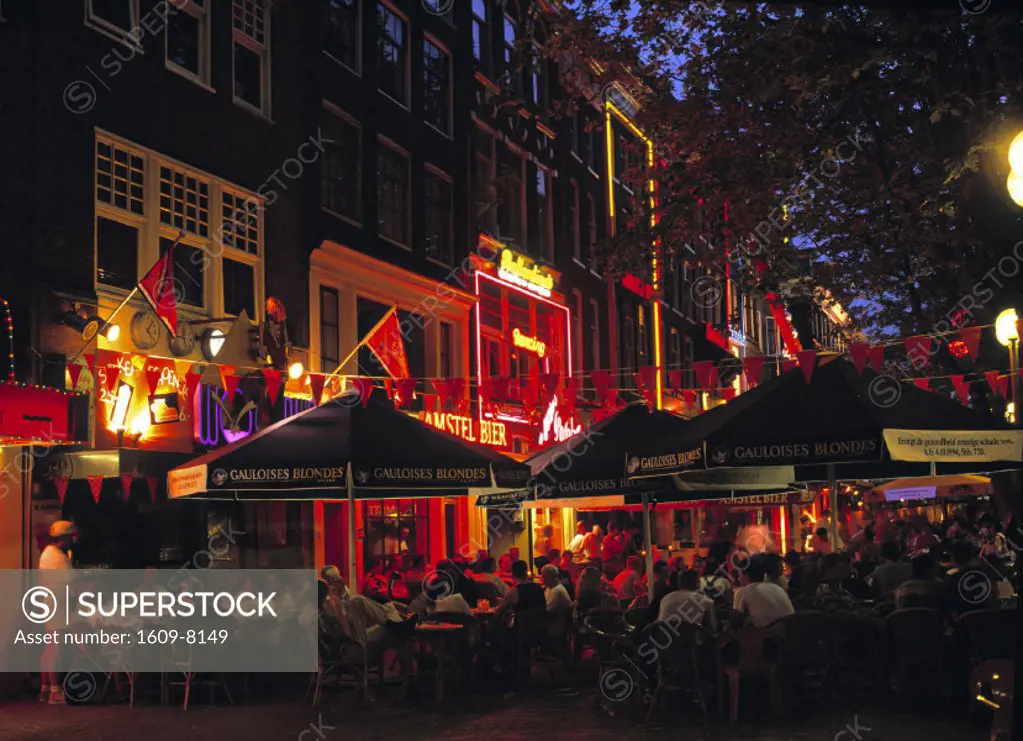Outdoor cafes, Amsterdam, Holland