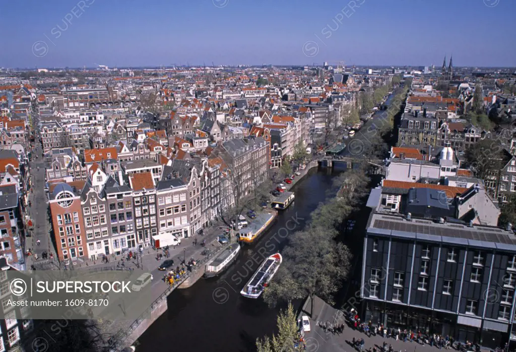 View over Jordaan, Amsterdam, Holland