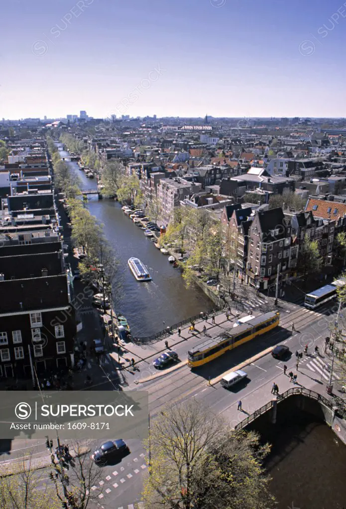 View over Jordaan, Amsterdam, Holland
