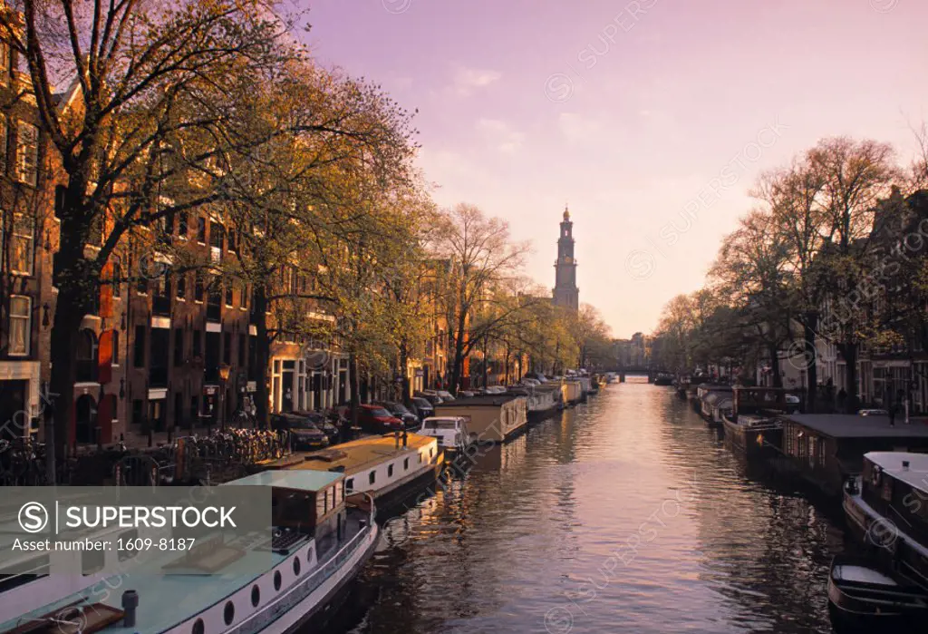 Westerkerk, Prinsengracht, Amsterdam, Holland