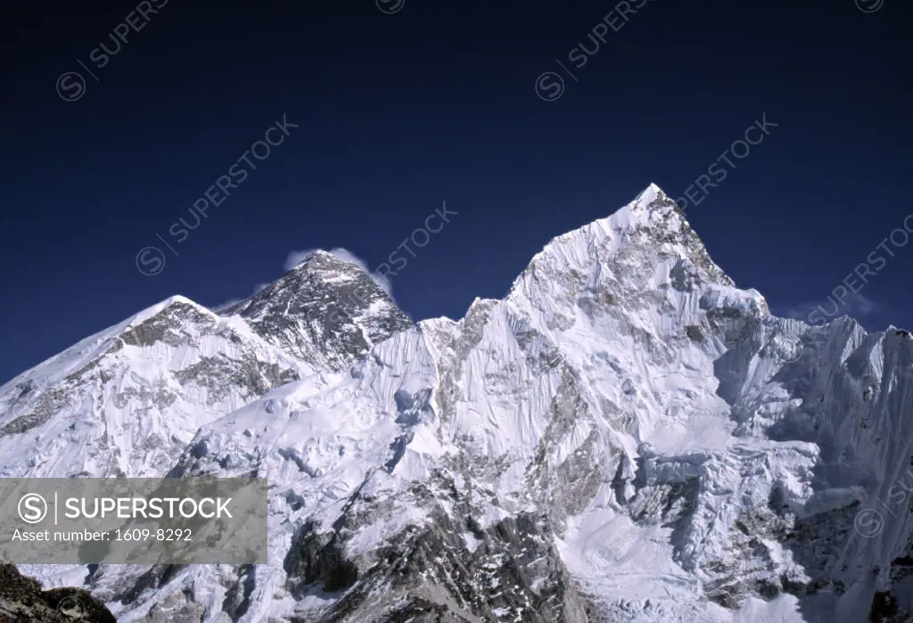 Everest and Nuptse, Himalayas, Nepal