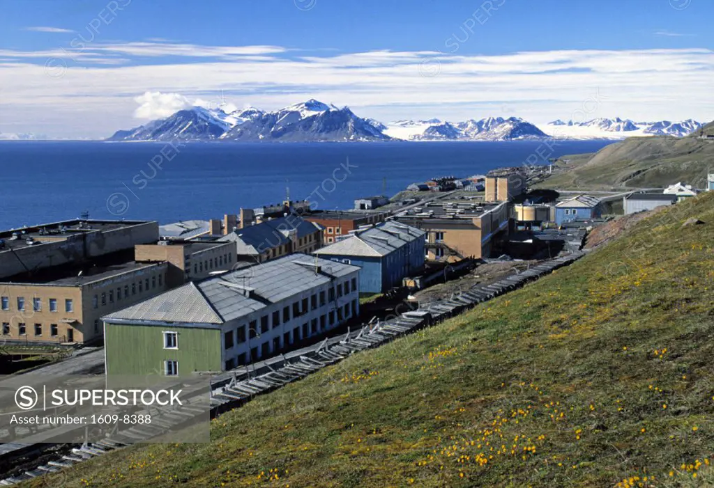Russian Mining settlement, Barentsburg, Svaldard-Spitsbergen, Norway