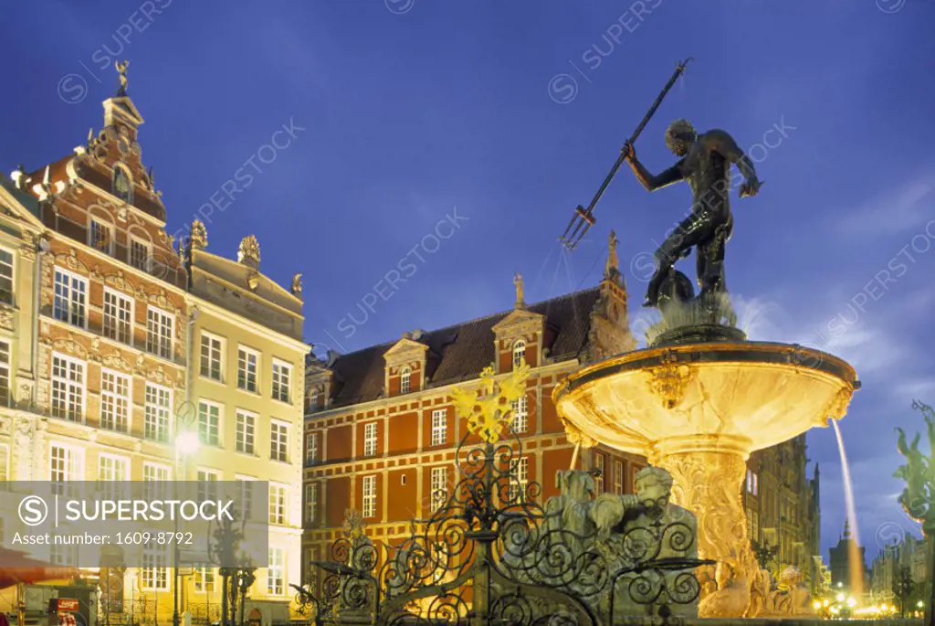 Neptune Fountain, Gdansk, Poland