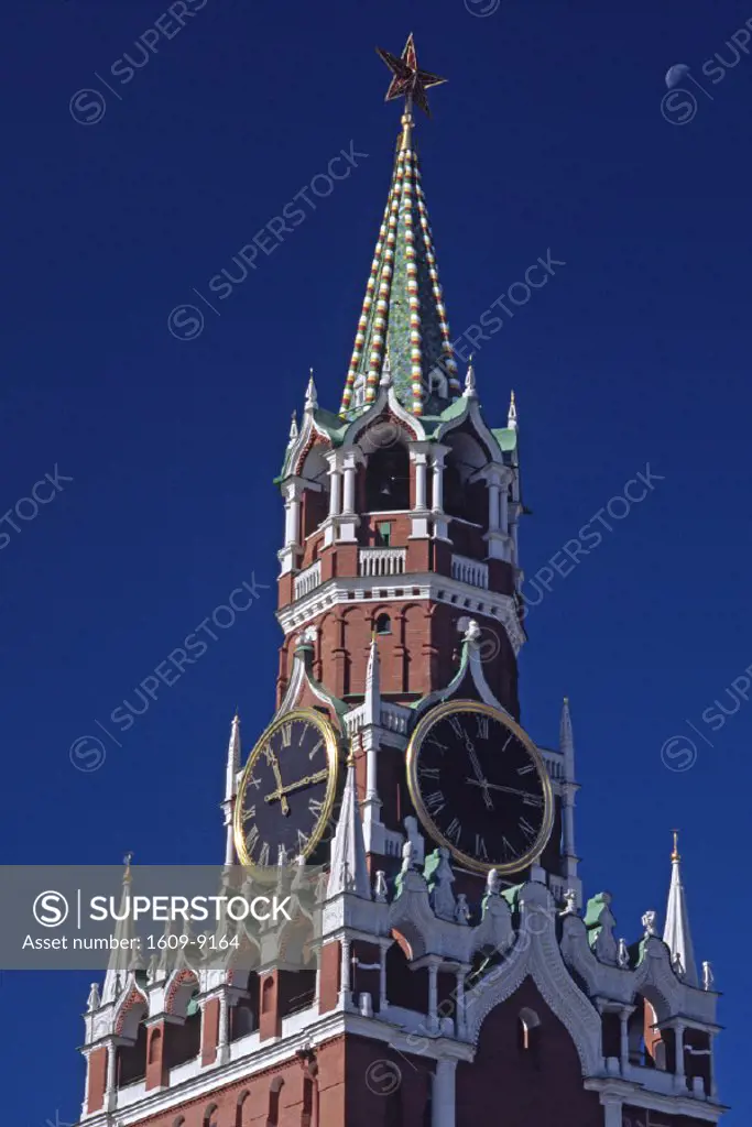 Spasskaya tower,  Kremlin, Moscow, Russia