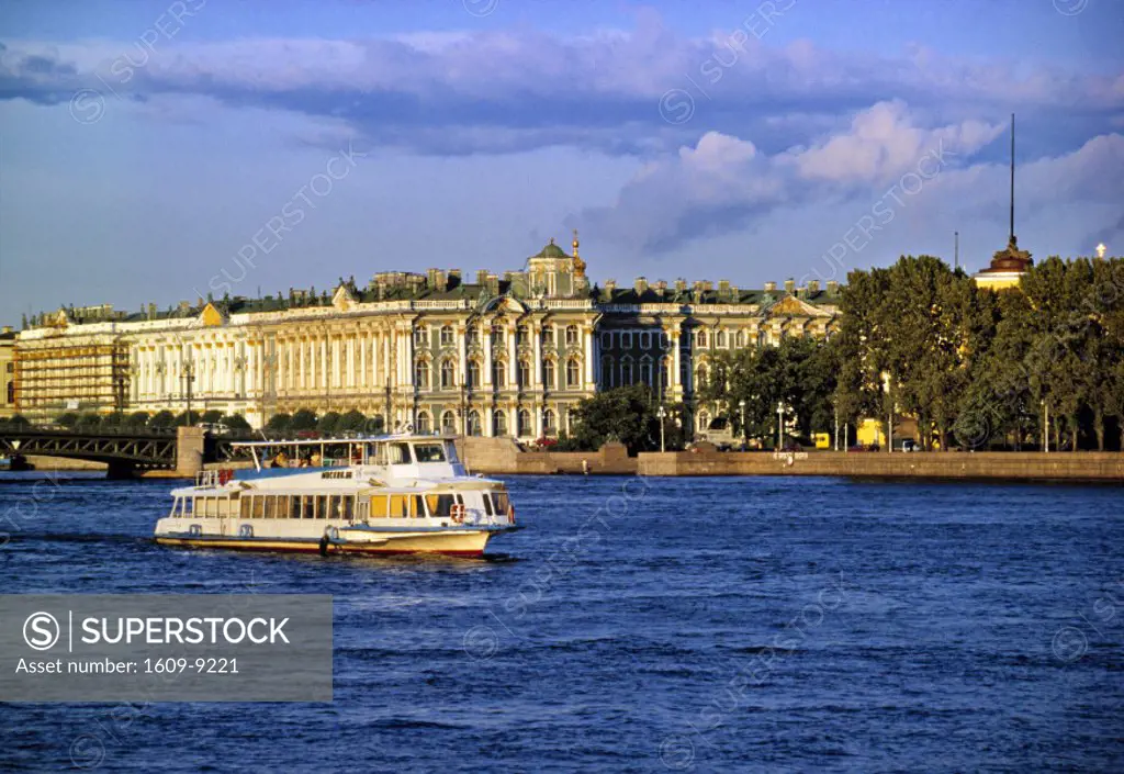 Winter Palace and Neva river, St. Petersburg, Russia