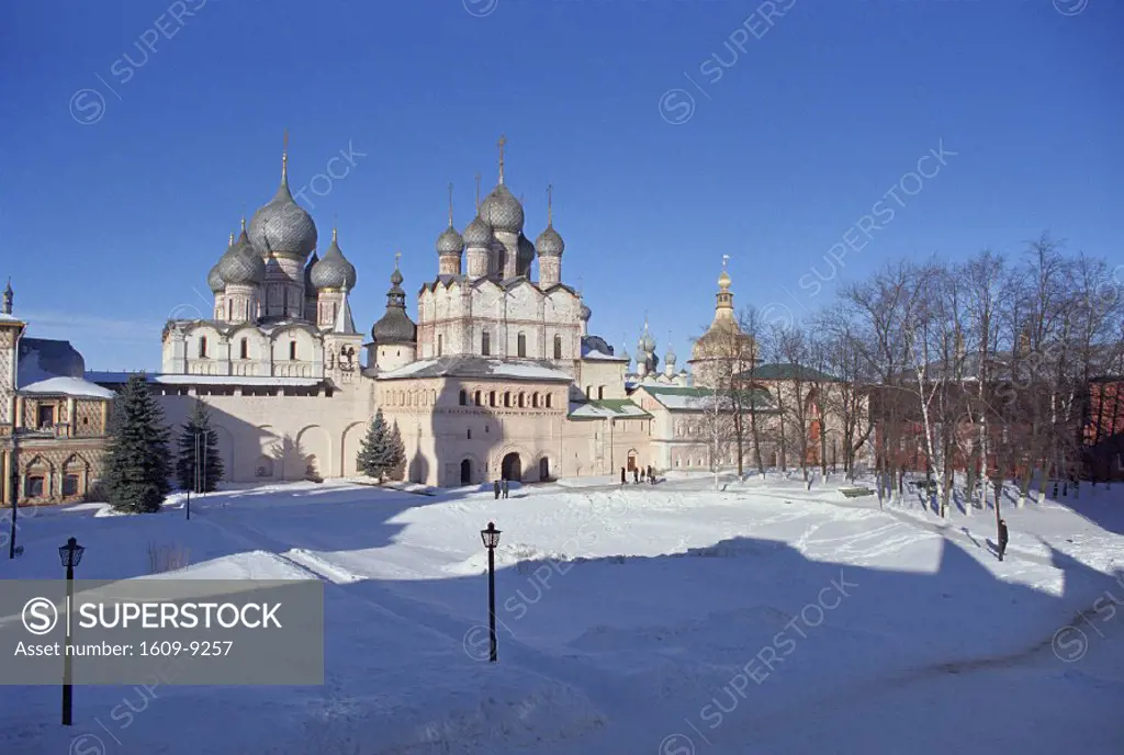 Rostov Kremlin with churches of 17th century, Rostov, Yaroslavl region, Russia
