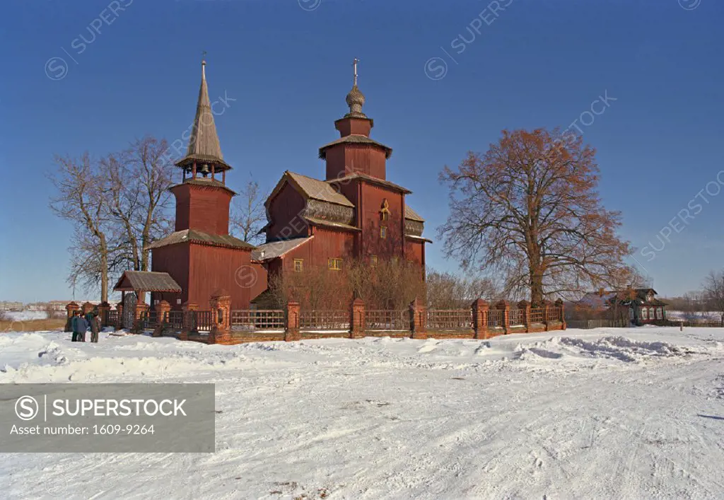 Wooden church of St. John Chrysostomos, river Ishnya, nr Rostov, Yaroslavl region, Russia