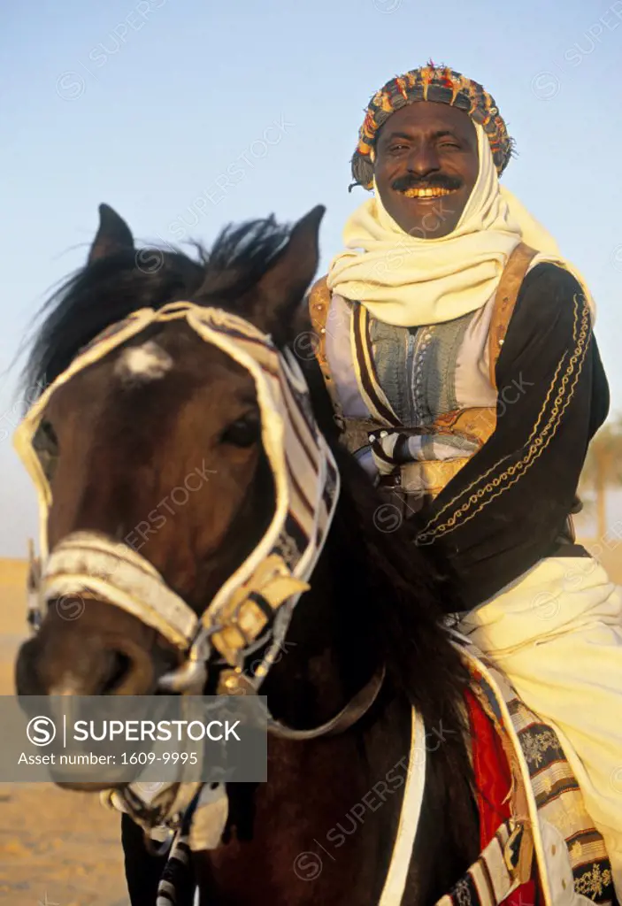 Bedouin horseman, Tunisia