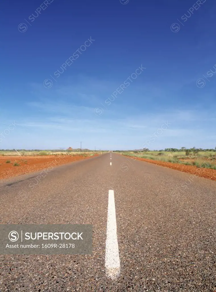 Straight road, Northern Territory, Australia