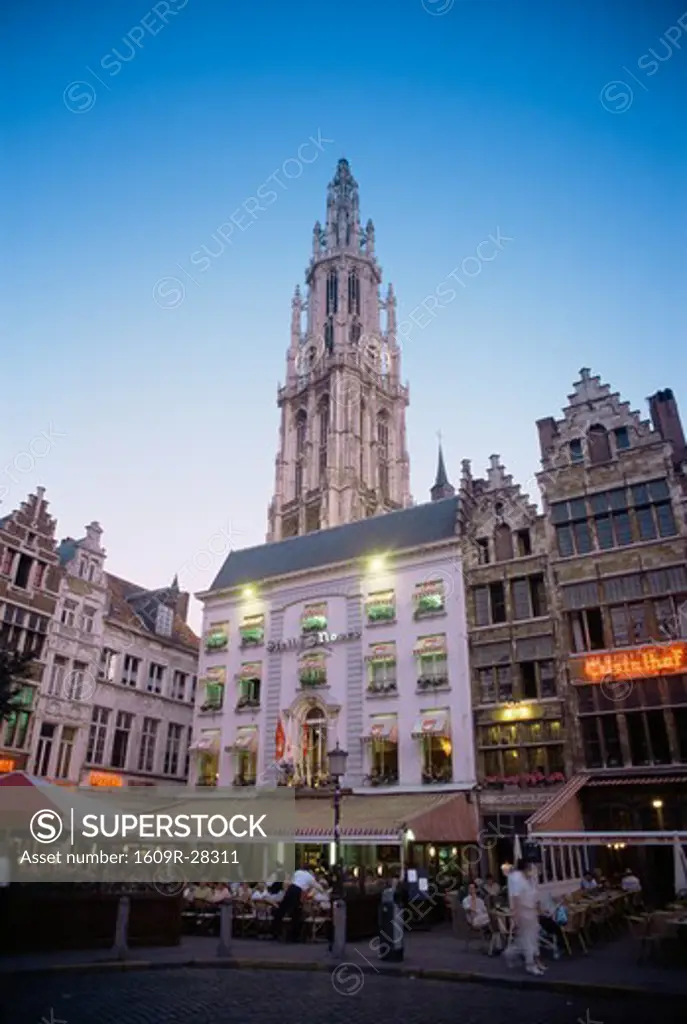 Cathedral &, Grote Markt, Antwerp, Belgium