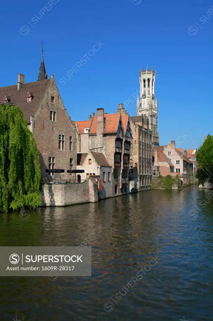 Millpond and Belfry, Bruges, Belgium