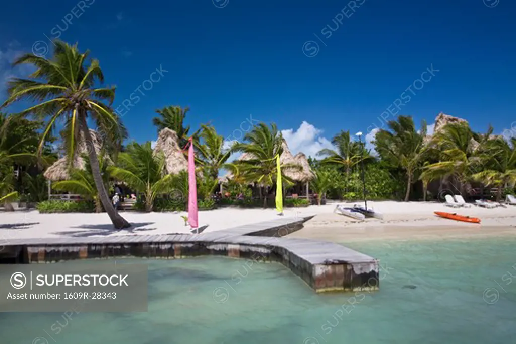 Belize, Caye Ambergris Caye, San Pedro, Ramons Village Resort beach
