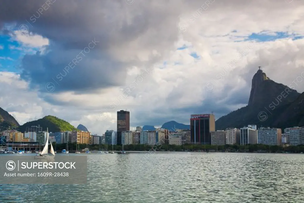 Brazil, Rio De Janeiro, Botafogo, View of Sugar Loaf