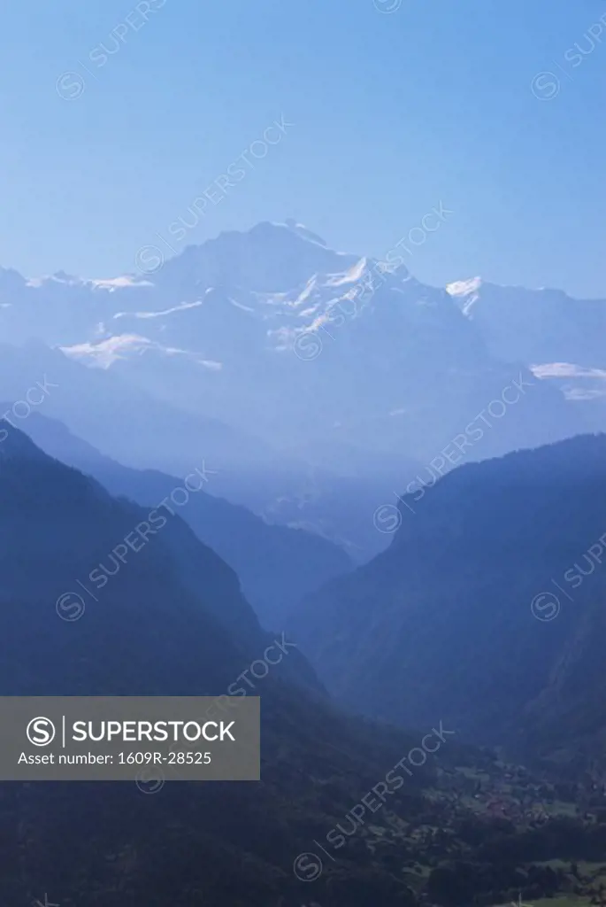 Jungfrau from Harder Kulm, nr Interlaken, Berner Oberland, Switzerland