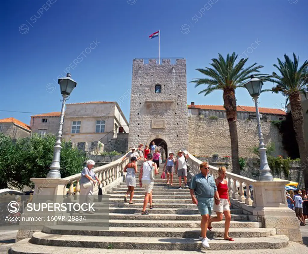 Old Town of Korcula, Korcula Island, Dalmatian coast, Croatia