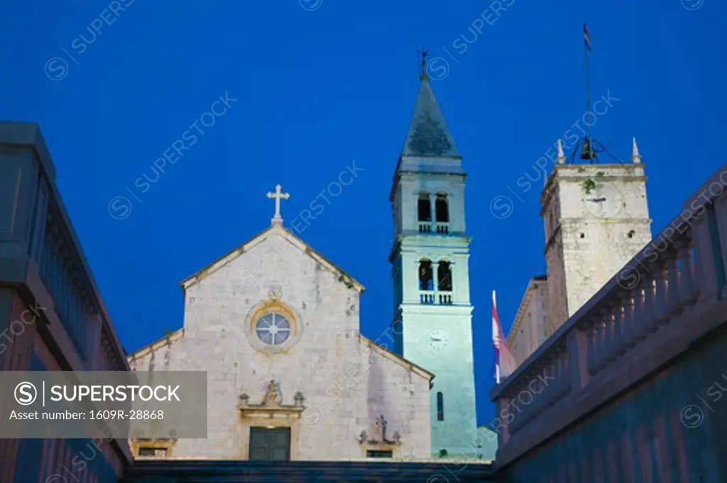 Croatia, Central Dalmatia, Brac Island, Supetar, Church of the Annunciation (b.1733)