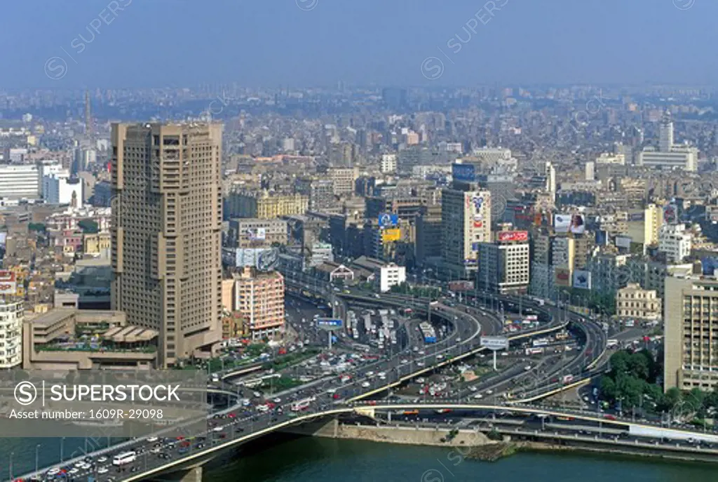View over central Cairo, Egypt