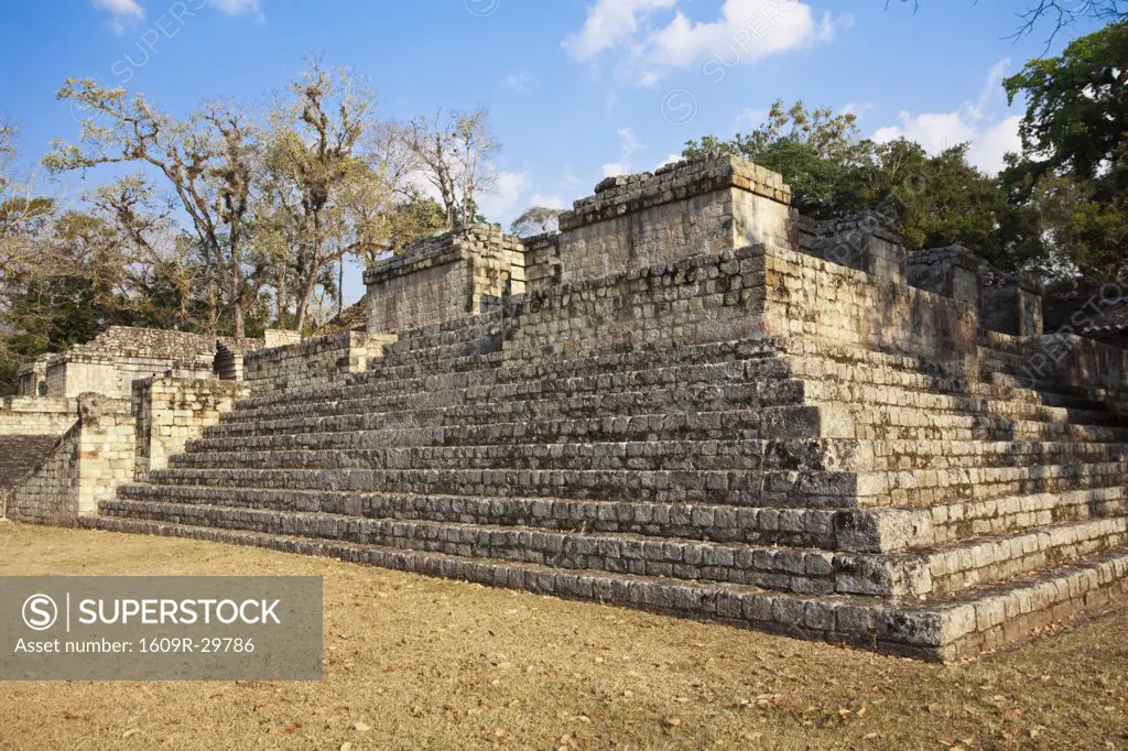 Honduras, Copan Ruinas, Copan Ruins,  Central Plaza, Ball Court, AD 731