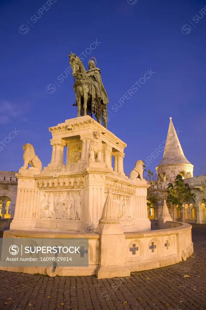 King Mathias statue, Fishermens Bastion, Budapest, Hungary