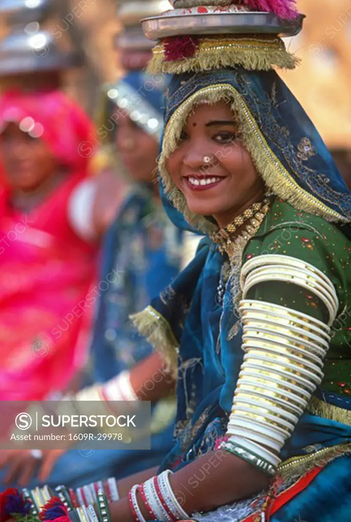 Portrait of an Indian woman, Rajasthan, India