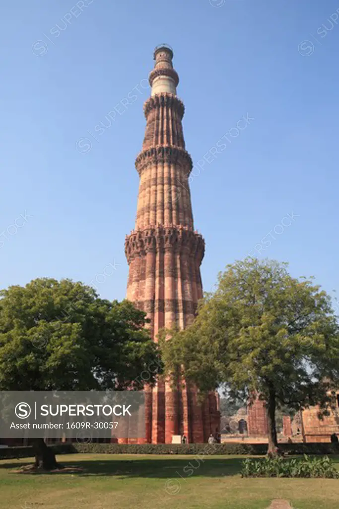 Minaret Qutb Minar (1200), Delhi, India