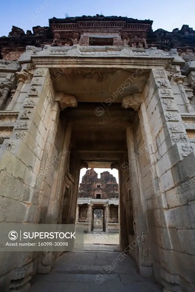 Ruin of Hindu Temple, Hampi, Karnataka, India