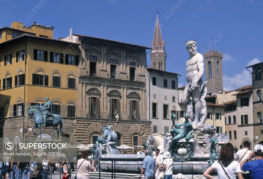 Fontana di Nettuno, Piazza della Signoria, Florence, Tuscany, Italy
