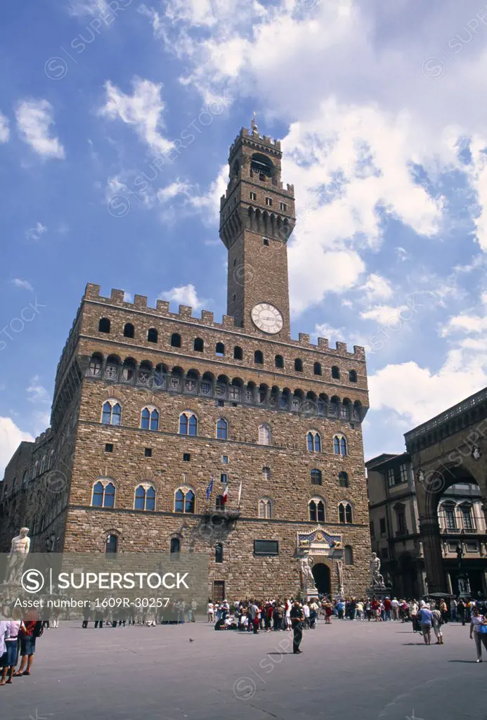 Palazzo Vecchio, Piazza della Signoria, Florence, Tuscany, Italy