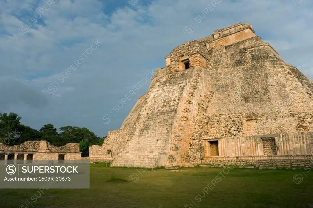 The Pyramid of Uxmal, Yuacatan, Mexico