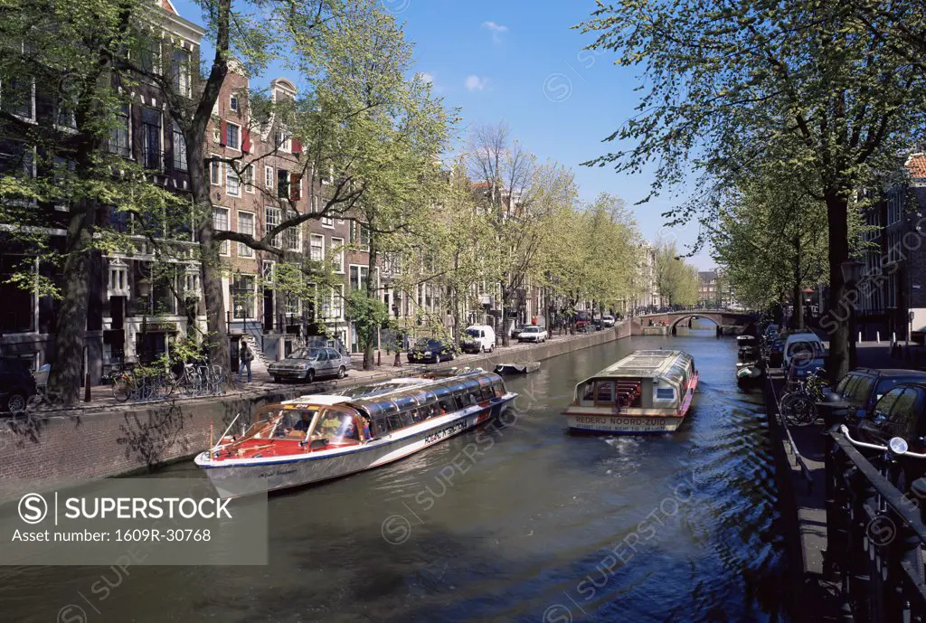 Leidsegracht Canal, Amsterdam, Holland