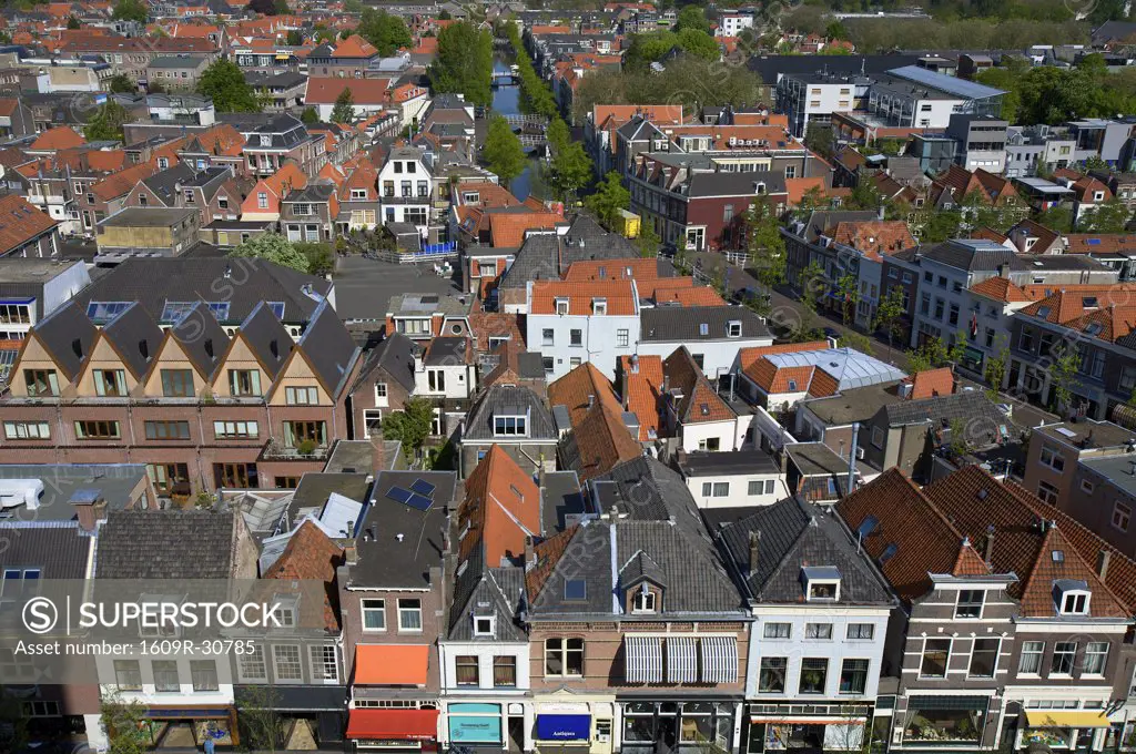 View from Nieuwe Kerk (New Church) (1383-1510), Delft, Netherlands