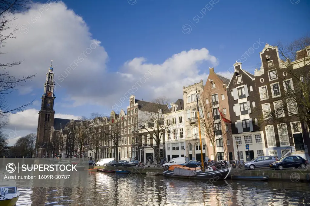 Prinsengracht and Westerkerk, Amsterdam, The Netherlands