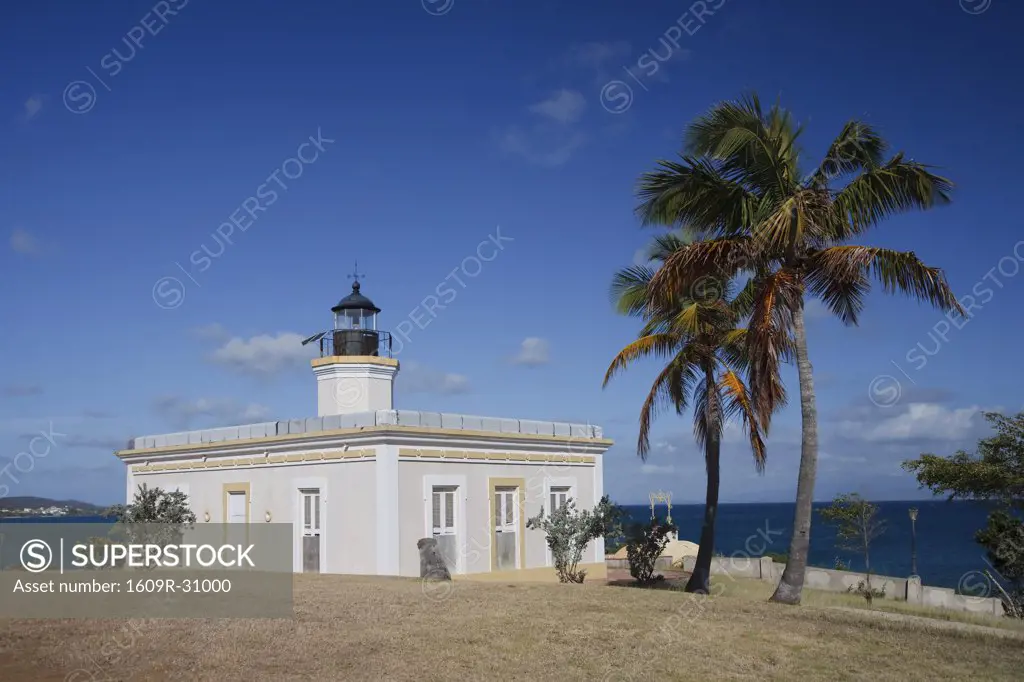 Puerto Rico, Vieques Island, Isabel Segunda, Punta Mulas Lighthouse (Faro de Puntas Mulas)
