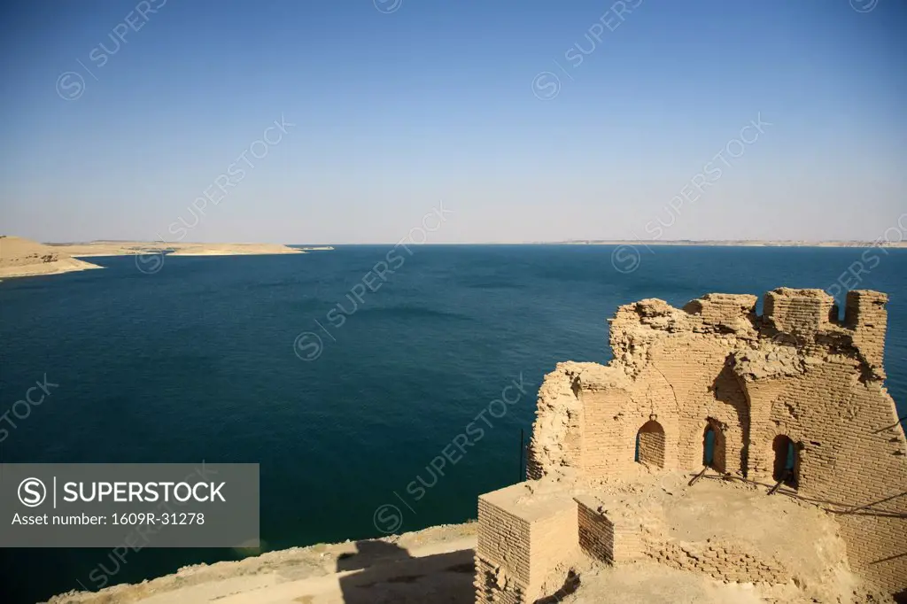Syria, Euphrates river , Ath Thaura, Lake Al-Assad and Qalaat Jaabar Castle