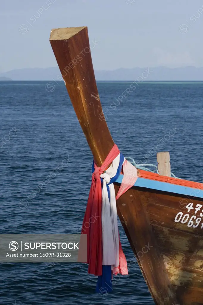 Long tail boat, Ko Lipe, Ko Tarutao National Marine Park, Satun province, Thailand
