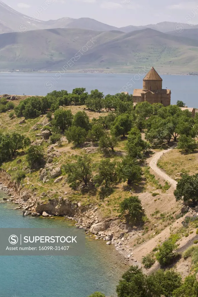 Turkey, Eastern Turkey, Van, Lake Van, Akdamar Island, Akdamar Killsesi, Armenian Church of the Holy Cross