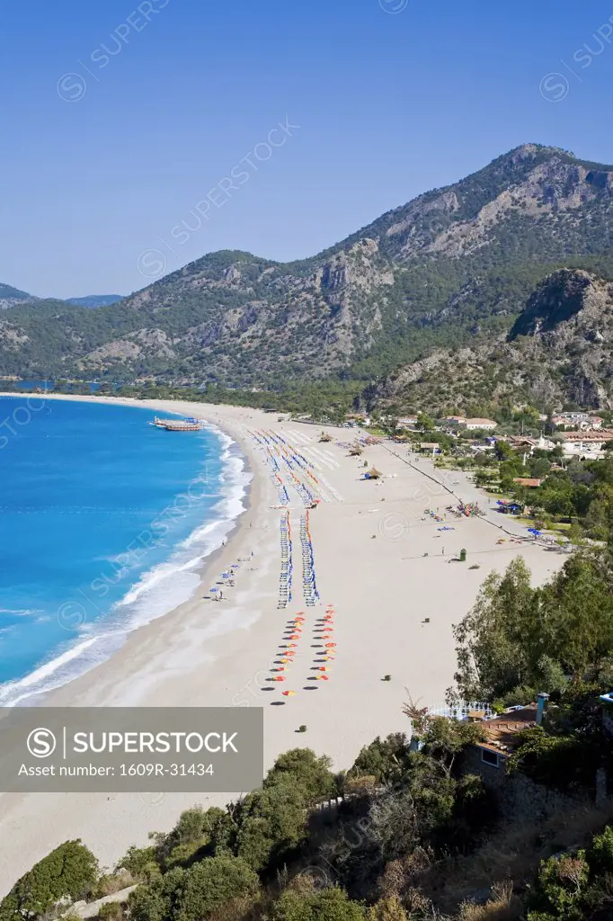 Turkey, Mediterranean Coast, Turquoise coast, Oludeniz near Fethiye, Belcekiz beach & Oludeniz