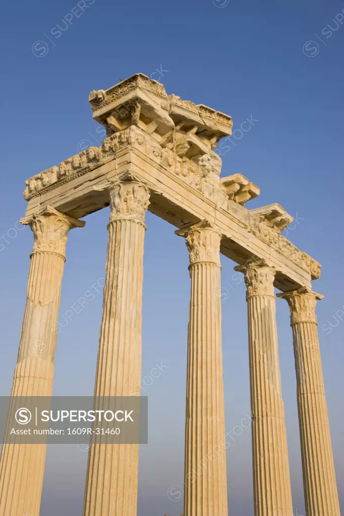 Roman Ruins of the Temple of Apollo, Side, Anatalya Province, Turkey