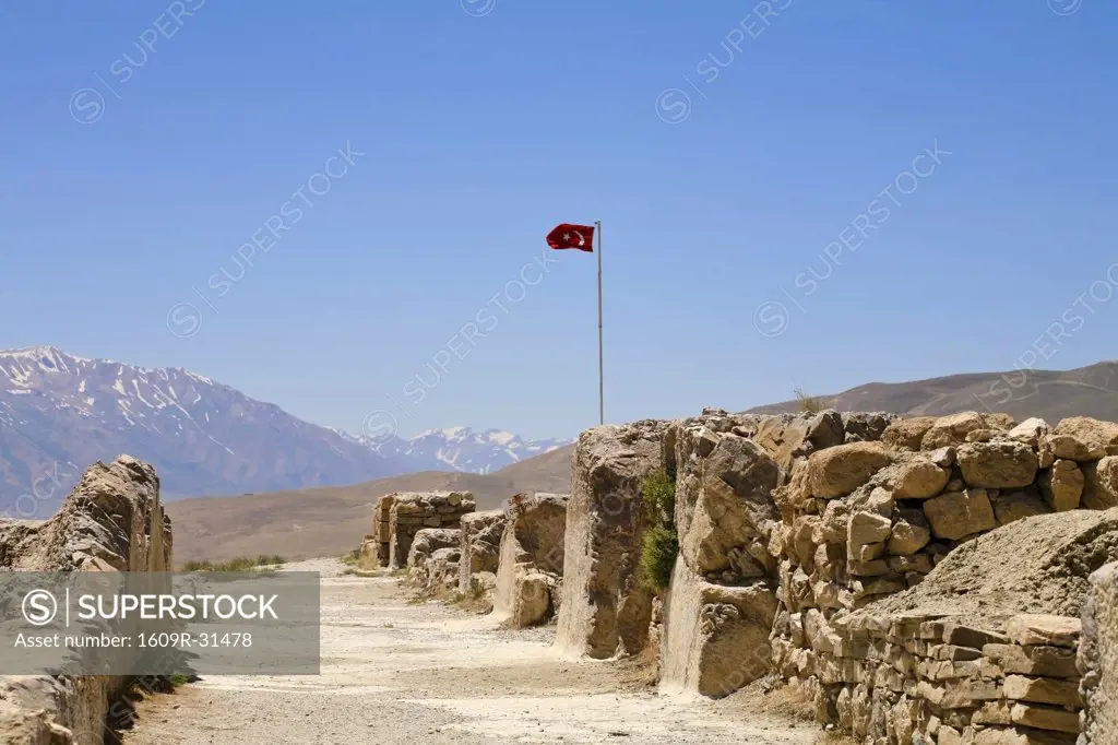 Turkey, Eastern Turkey, Van, Cavustepe, Lower fortress, Sarduri palace Built 764 - 735 BC by King Sarduri-Hinili
