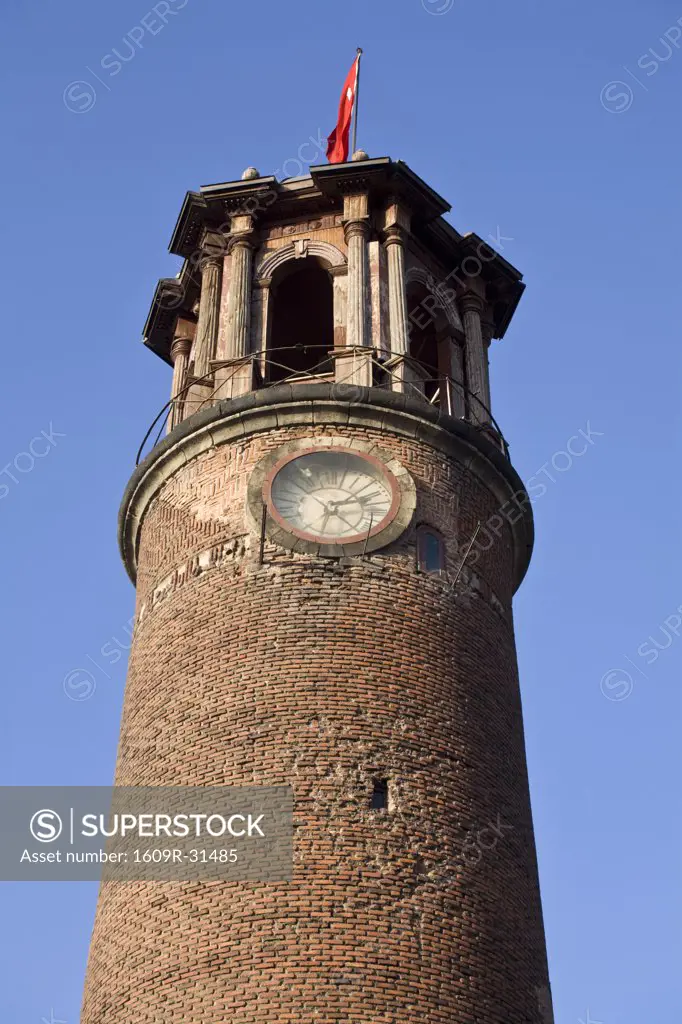 Turkey, Eastern Turkey, Erzurum, Kale - Citadel clocktower