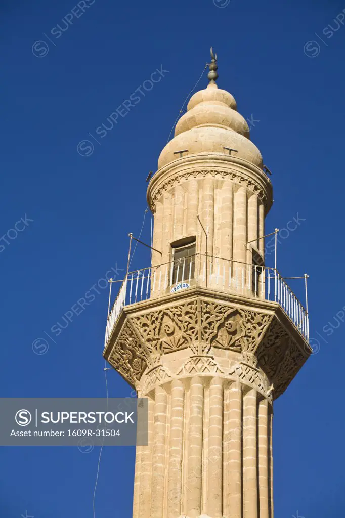 Turkey, Eastern Turkey, Mardin, Turkey, Eastern Turkey, Mardin,  14th Century Minaret of Sehidiye Camii
