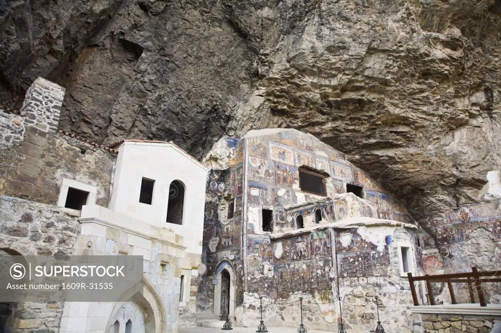 Turkey, Black Sea Coast, Trabzon, Sumela Monastery - Greek Orthodox Monastery of the Virgin Mary, Chapel