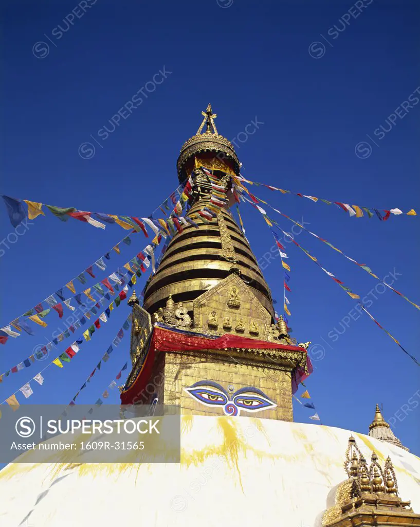 Nepal, Kathmandu, Swayambhunath Temple