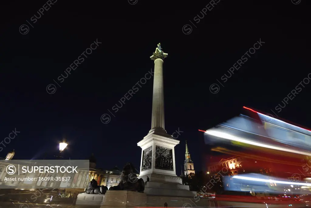 Nelson's Column, Trafalgar Square, London, England