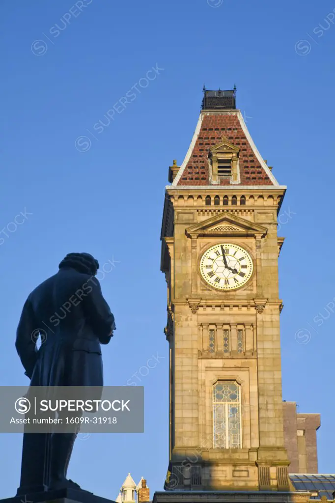 England, West Midlands, Birmingham, Museum and Art Gallery clocktower