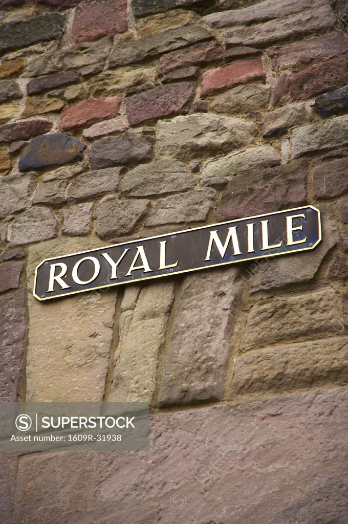 Street signs, Edinburgh, Scotland