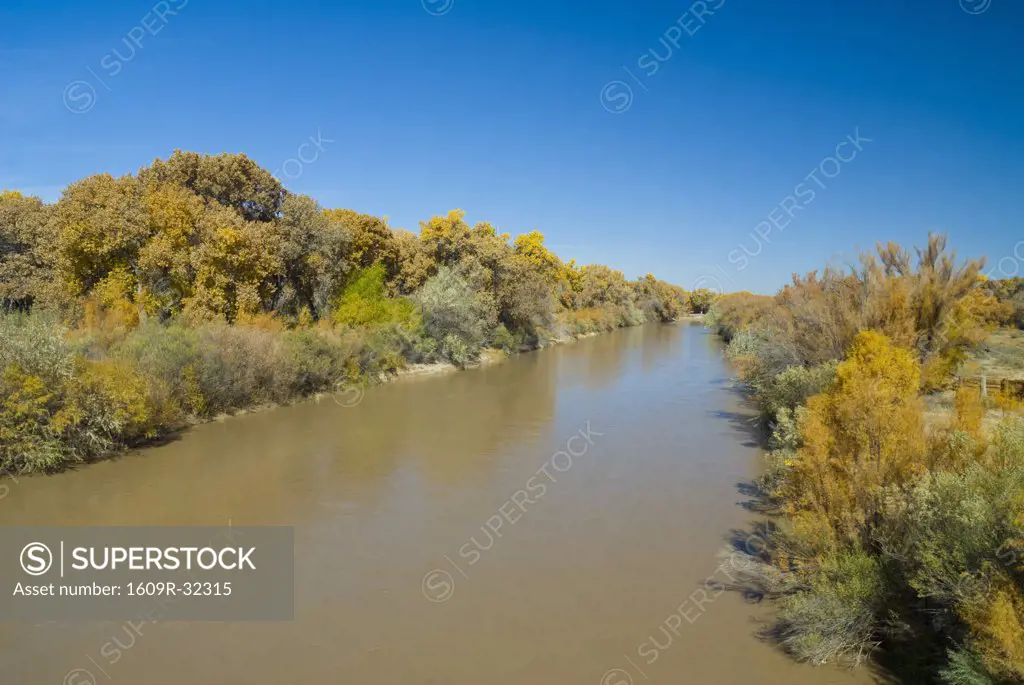 USA, New Mexico, Rio Grande near Socorro